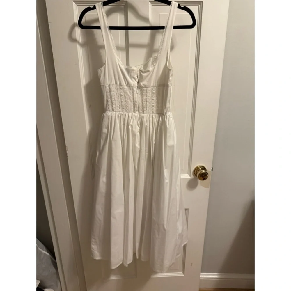 House of CB ‘Perle’ White Lace Trim Midi Dress - Picture 9 of 14